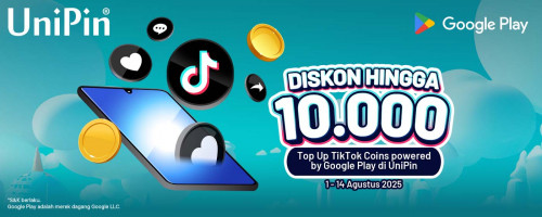 Top Up TikTok Coins Diskon 10.000!